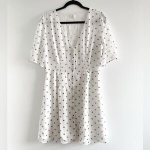 Wilfred Button-Down Dress (Polkadot)
